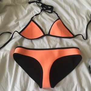 Orange Triangl Swimsuit